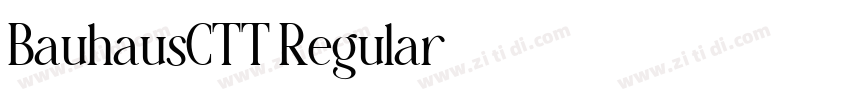 BauhausCTT Regular字体转换
